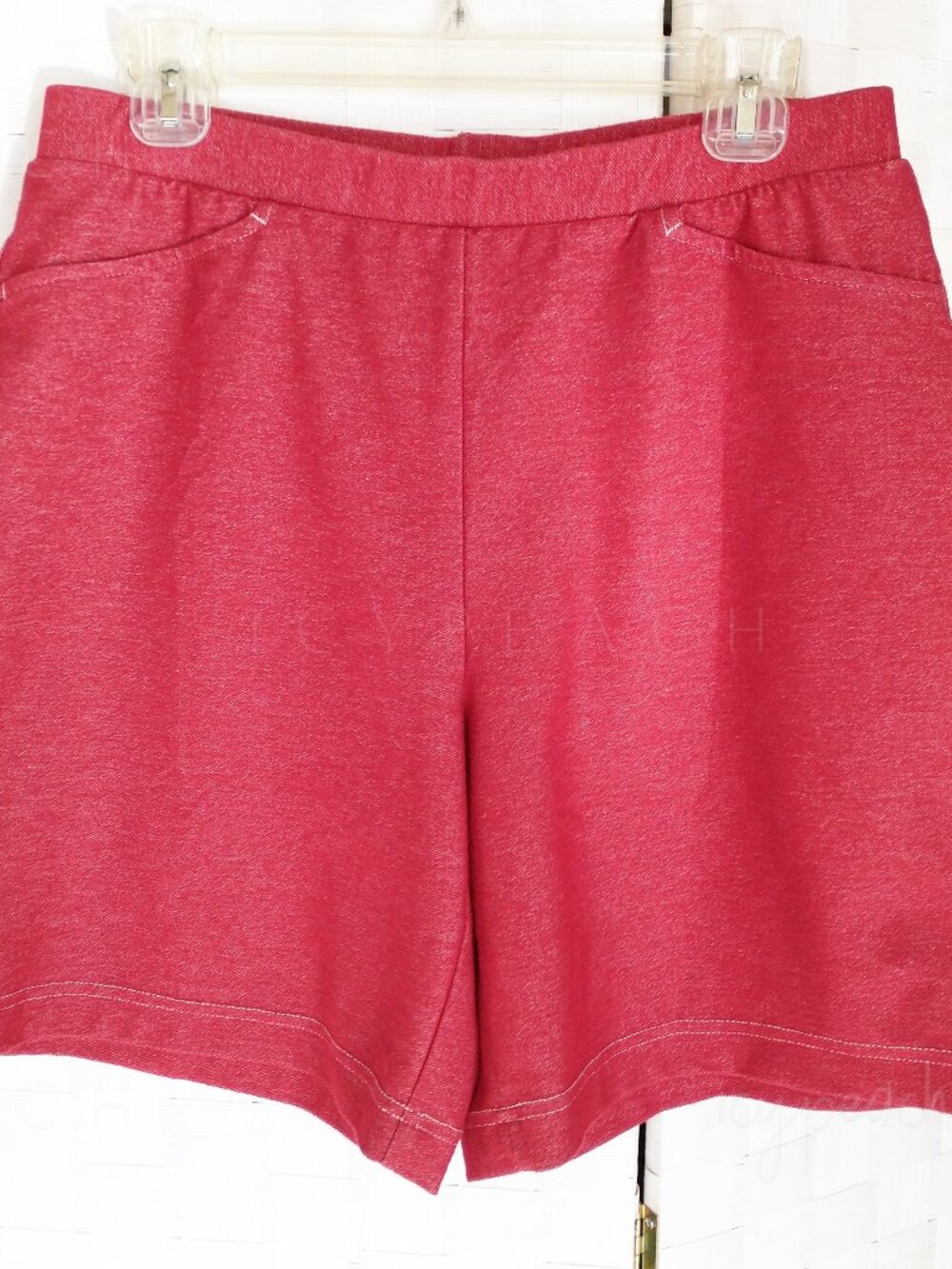 Weekenders Shorts Medium Red Vintage 90s High Rise Coastal Grandma Lagenlook